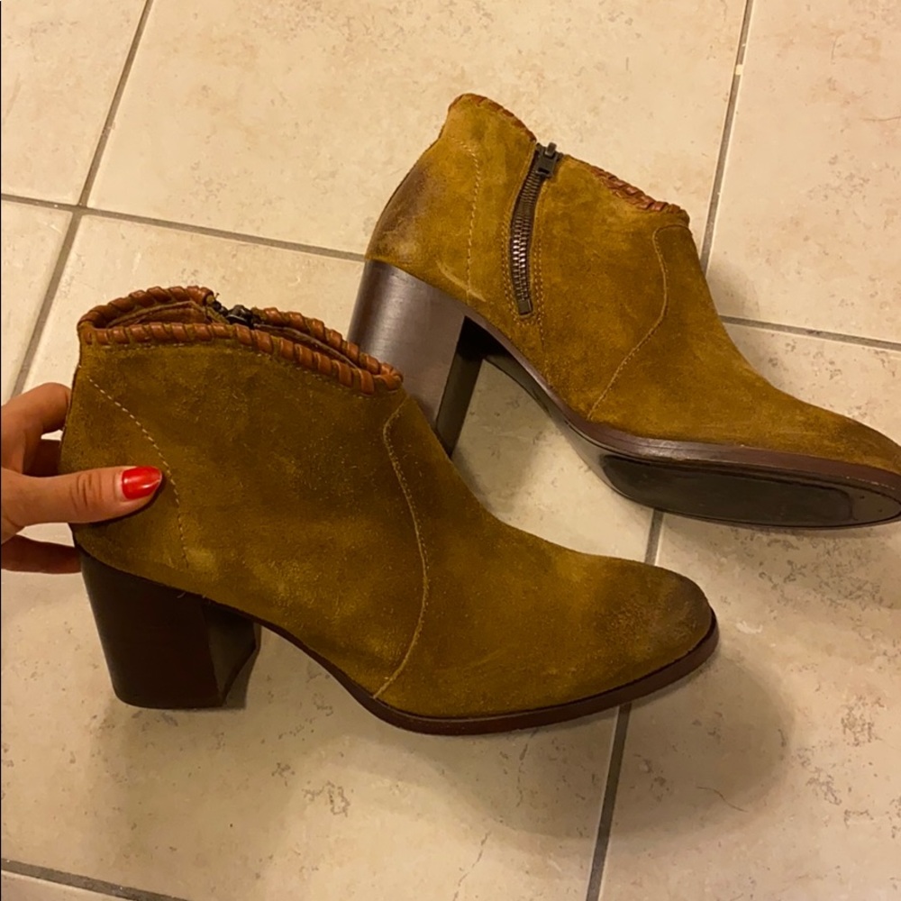 Frye suede ankle boots